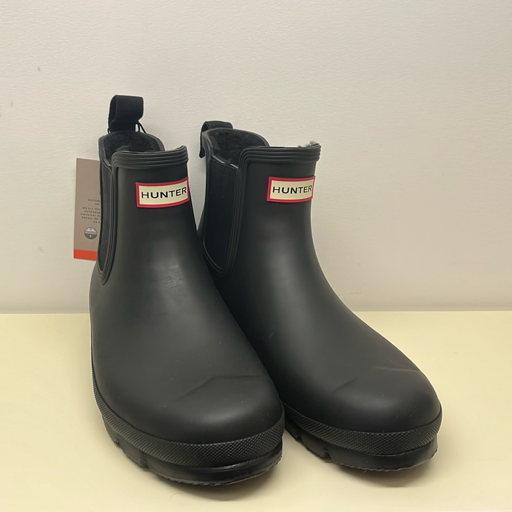Hunter Black Original Chelsea Boots Men’s Size 11 (NWT)